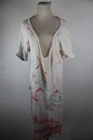 Custo Barcelona Women Casual Vintage Midi Dress Size 3 Linen Cotton