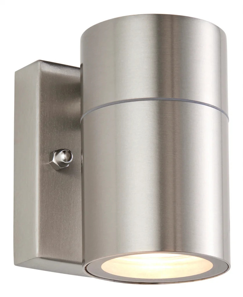 Outdoor Light Silver Scope Spot IP65 Stainless Steel Saxby 121026