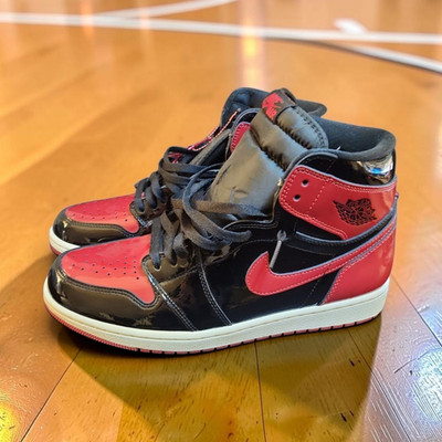 Nike Air Jordan 1 Retro High OG Patent Bred Men s High Top Sneaker 555088 063