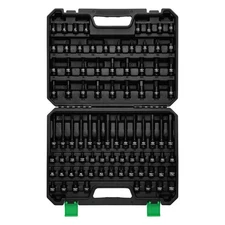 84-Piece 3/8-Inch Drive Master Hex Bit Impact Socket Set, Impact Allen Bit So...