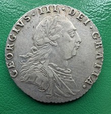 1787 George III Silver sixpence WITH Hearts .925 Sterling VF Great Britain
