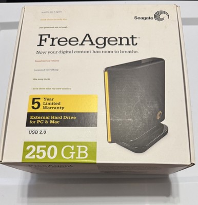 SEAGATE FREEAGENT Desktop 250GB USB 2.0 External Hard Drive Windows Vista OSX 10