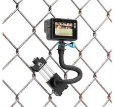 Flexible Fence Mount for GoPro Phone Mevo Star - More Flexible Shooting Angles w