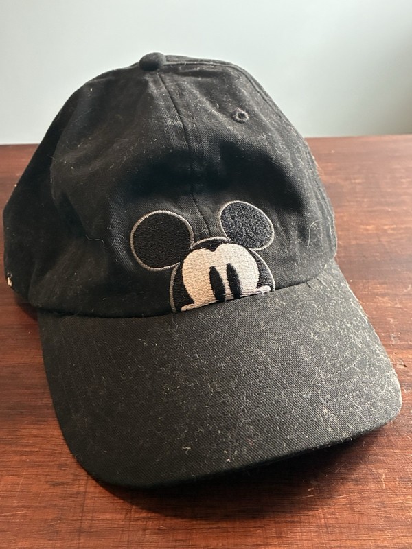 Disney Mickey Mouse Grey Adjustable Baseball Cap Black