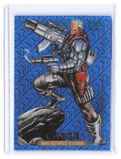2024 SkyBox Marvel Masterpieces '92 Platinum Joe Jusko Cable Blue Traxx #18 SSP