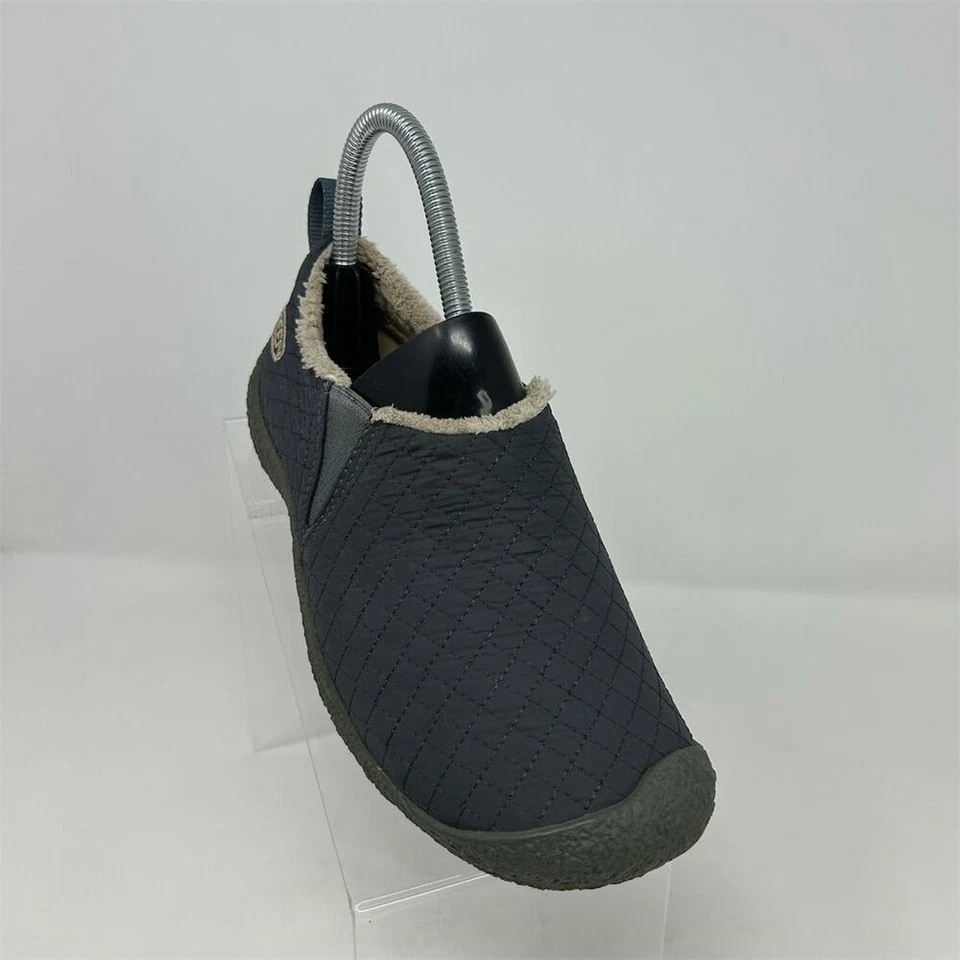 KEEN Denim Blue Gray Howser III Slip-On Shoes Faux Fur Lined Size 6 Comfort - Image 3 of 4