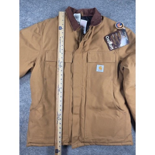 NWT Vtg Carhartt Arctic Quilt Lined Workwear Jacket UNION USA 42 Reg CO 03 BRN image 6