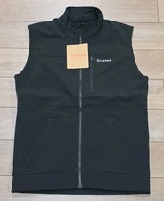 New Simms Mens Small Rogue Vest Black Zip Sof...