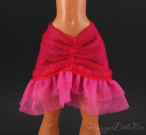 Monster High Doll G3 Draculaura Gore-geous Oasis Layered Ruched Tropical Skirt