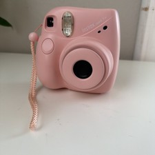 Fujifilm Instax Mini 7 Plus Instant Film Camera Light Pink Tested  Working BU