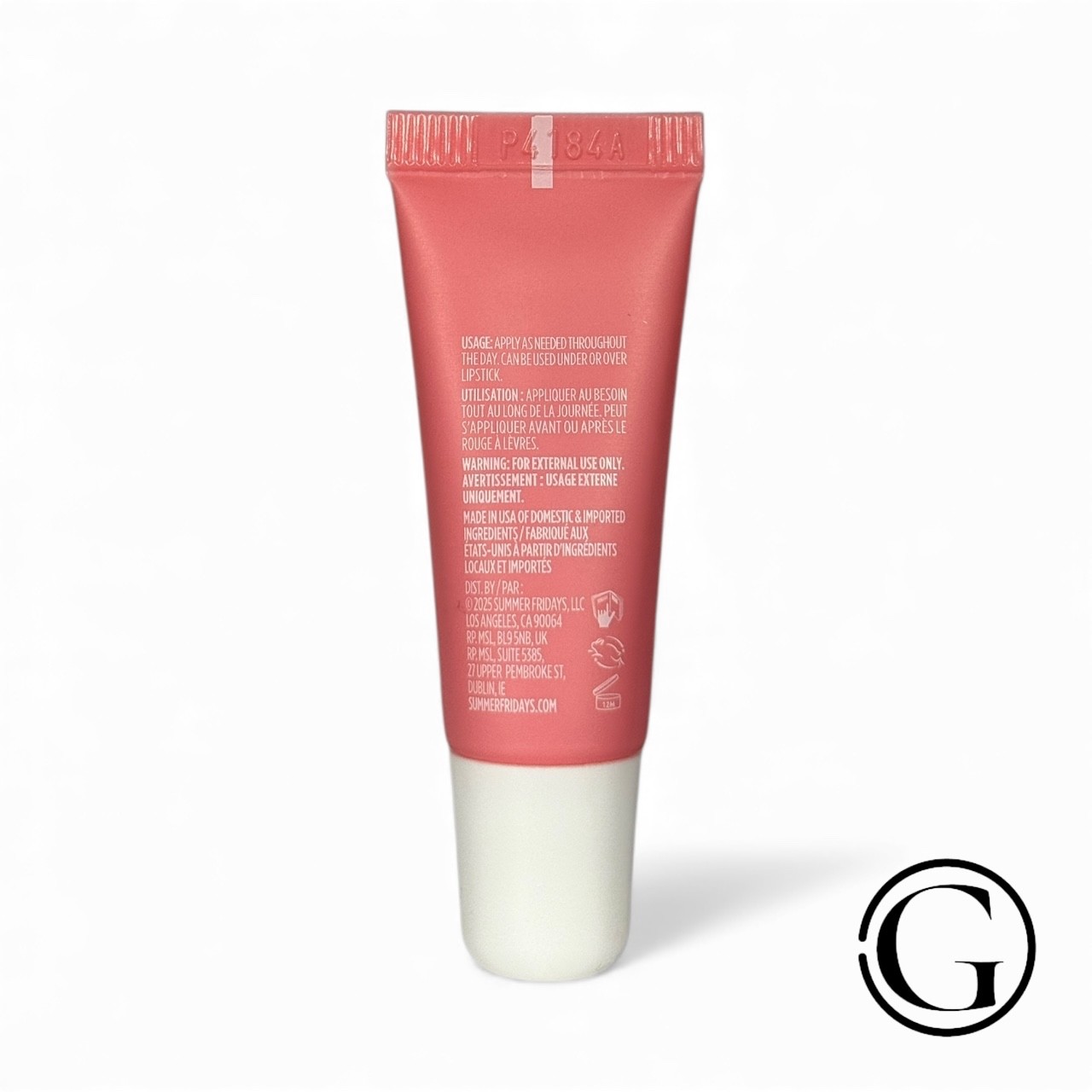 PACK OF 2 Summer Fridays PINK SUGAR Lip Butter Balm .25 oz ea. = Full Size