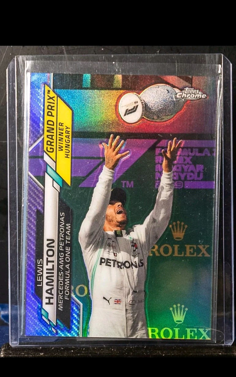 2020 Topps Chrome F1 Lewis Hamilton Purple Refractor/399 #144
