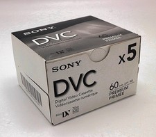 Sony MiniDV Video Tape 5 pack BRAND NEW SEALED Digital Cassette VX2000 TRV900 