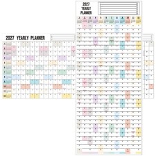 Yearly Wall Calendar 2027 Large Dry Erase Calendar for Wall 17"X 40" 2027 17X40