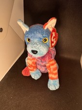 Ty Beanie Baby Hodge-Podge Retired Original 2002 Multicolor Dog Plush with Tag