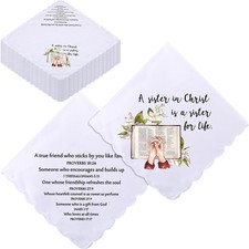 Sister In Christ Gifts Handkerchiefs Bulk Christian Religious Hanky Mother