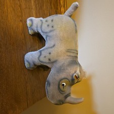 Steiff Gray Rhinoceros Plush Stuffed Animal, Soft Small 6-14 in All Occasions