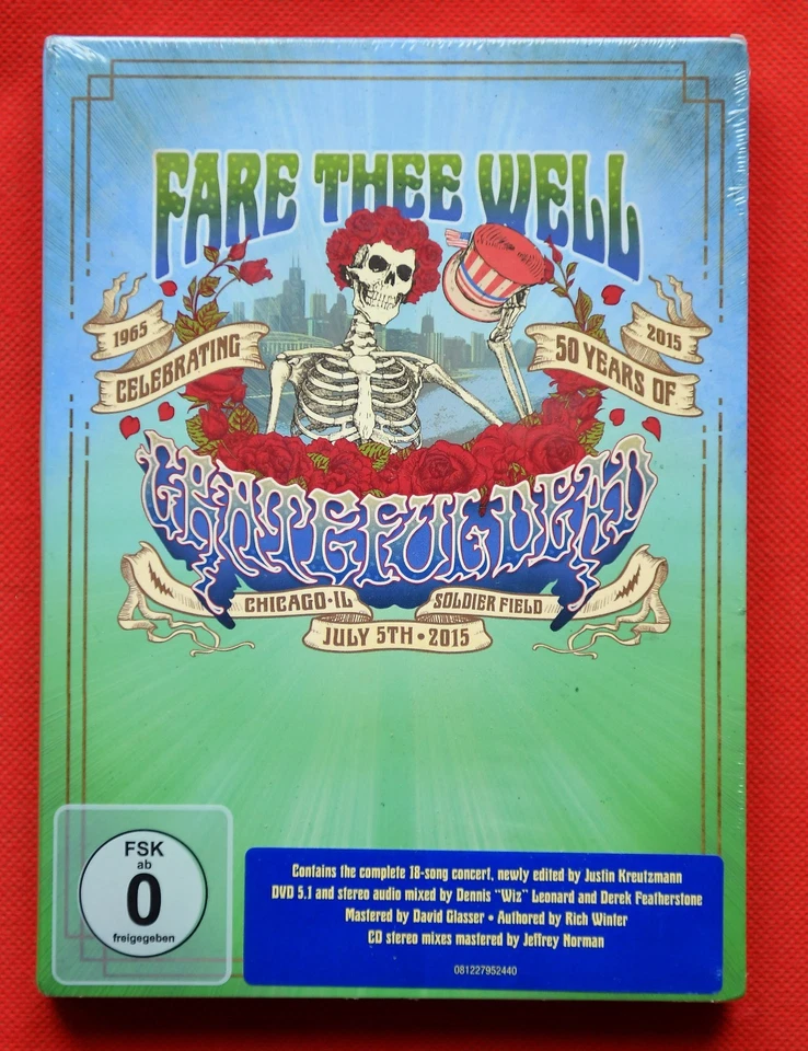 The Grateful Dead – Fare Thee Well - BOX SET - LIMITED - 3 CD + 2 DVD - SEALED