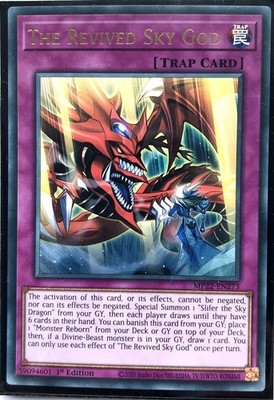 Yu-Gi-Oh! TCG Der wiederbelebte Himmelsgott MP22-DE273 Ultra Rare 1. Auflage Near Mint