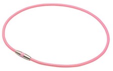 phiten Necklace RAKUWA Magnetic Titanium Necklace Light Pink 45cm NEW kk3