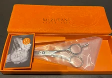 Mizutani Scissors Left-Handed Silver 5.5 inches Excellent with box from Japan