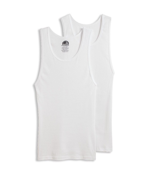 's Made In America 100% Cotton Tanks - 2 Pack - White - Xxl