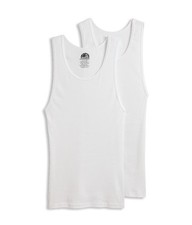Jockey Men's Made in America 100% Cotton Tanks - 2 Pack - White - XXL