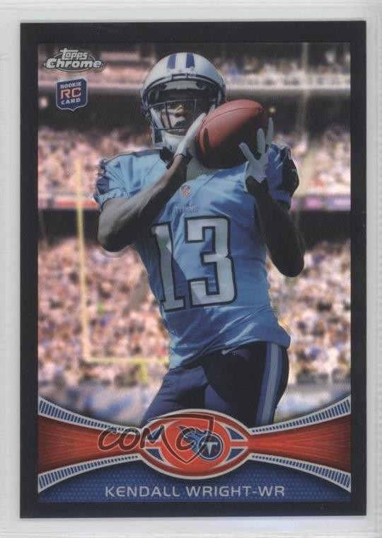 2012 Topps Chrome Black Refractor 240/299 Kendall Wright #212 Rookie RC 1v7