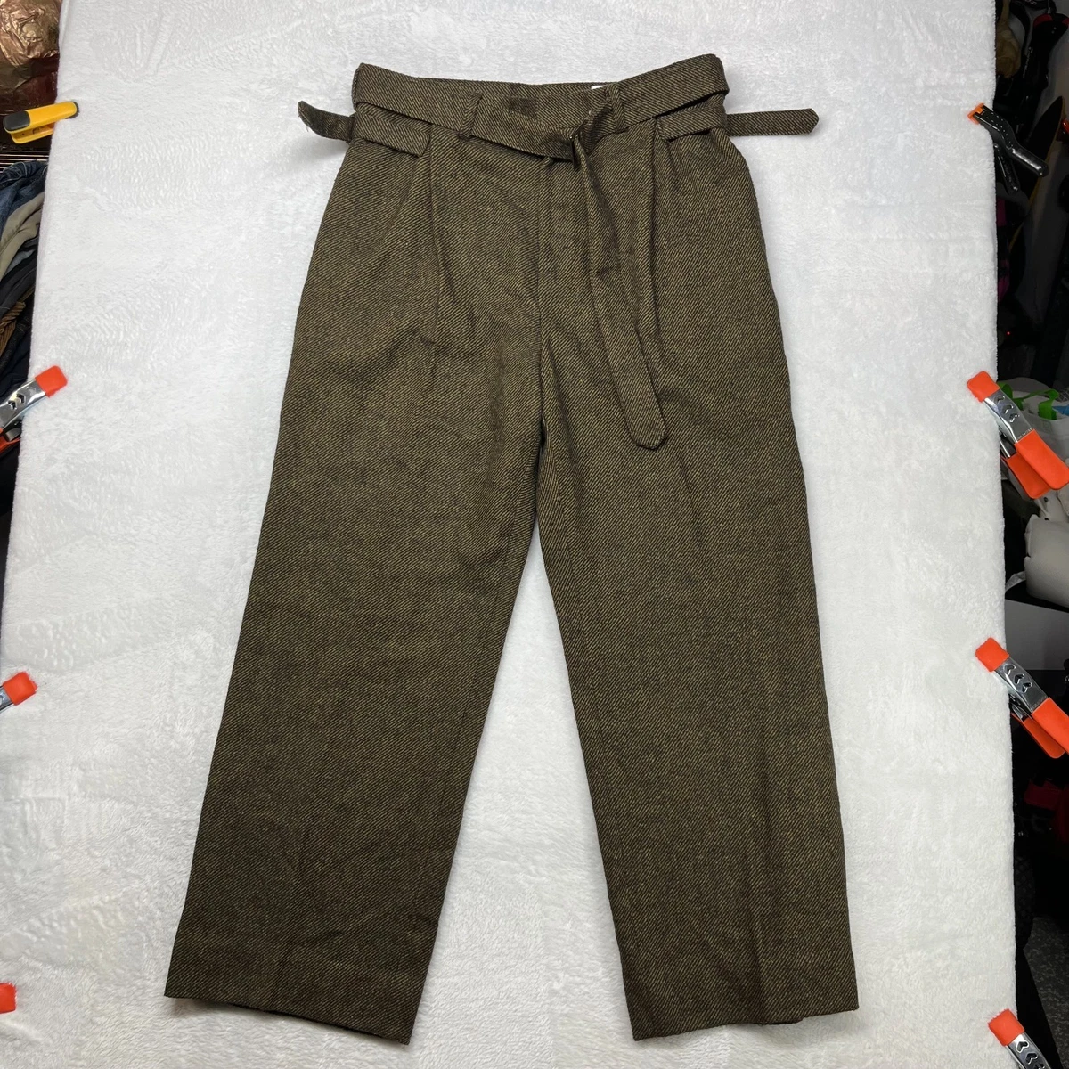 Wide-Leg Wool Brown Pants for Women for sale | eBay display picture 1