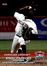 2019 Carolina League All-Stars 39 Enoli Paredes Dominican Republic Baseball Card