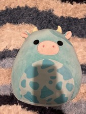 Squishmallows Tuluck the Blue Cow 16" Ultra Rare NWT