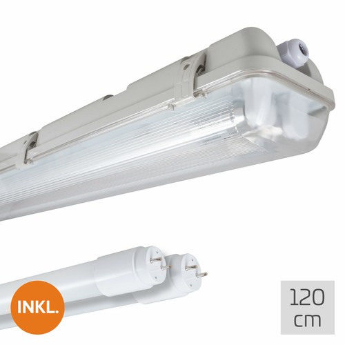Feuchtraumleuchte IP65 m. LED-Röhre 60/120/150 cm, 1-/2-flammig, 4000K, 150lm/W - Bild 78 von 95