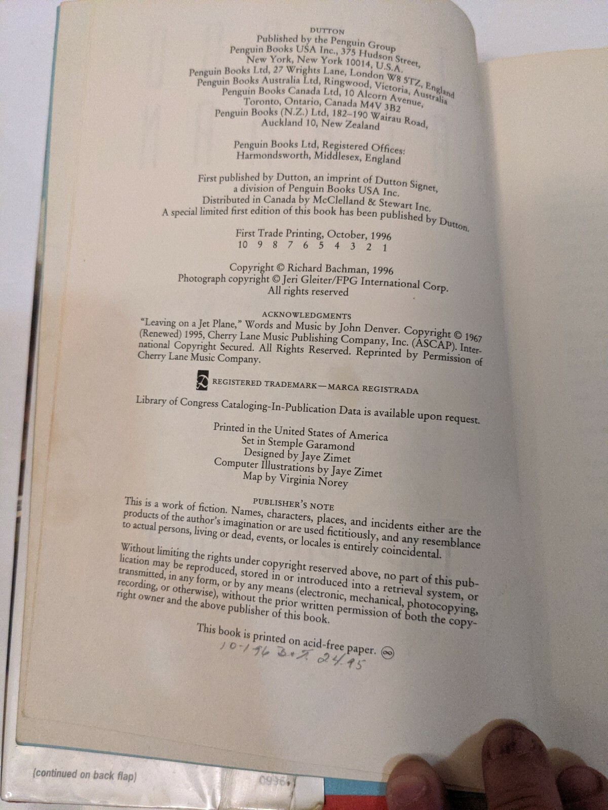 THE REGULATORS STEPHEN KING, Richard Bachman 1ST Edition Printing