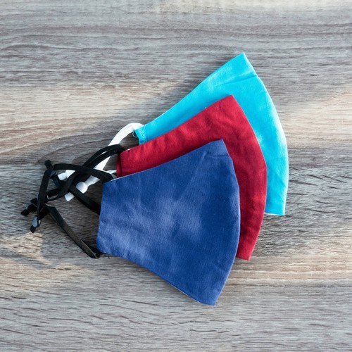 Face Mask Reusable Washable S/M/L/XL Adjustable 3D 100% Cotton Unisex Made-in-US - Picture 38 of 101