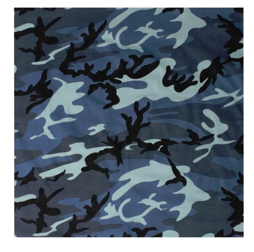 Biker Bandana 27" x 27" Camouflage Or Solid Extra Large Military Cotton Rothco - Picture 7 of 15