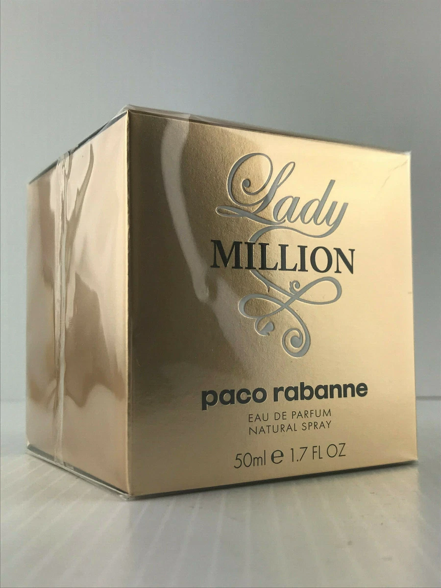 LADY MILLION BY PACO RABANNE FOR WOMEN PARFUM SPRAY 1.7 OZ NEW IN SEALED BOX