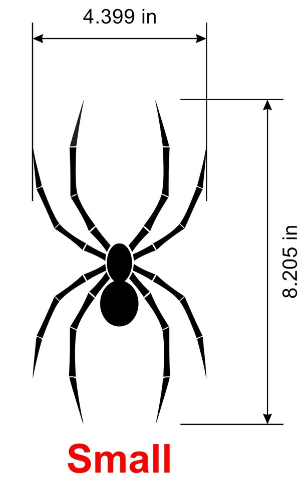 Juego de 2 calcomanías adhesivas Spider Arácnido monopatín, computadora portátil, vehículo, camión Foto 4 de 4