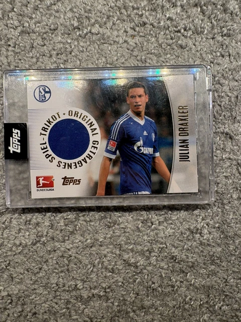 2013-14 Topps Julian Draxler Schalke Trikotkarte BESCHREIBUNGLESEN