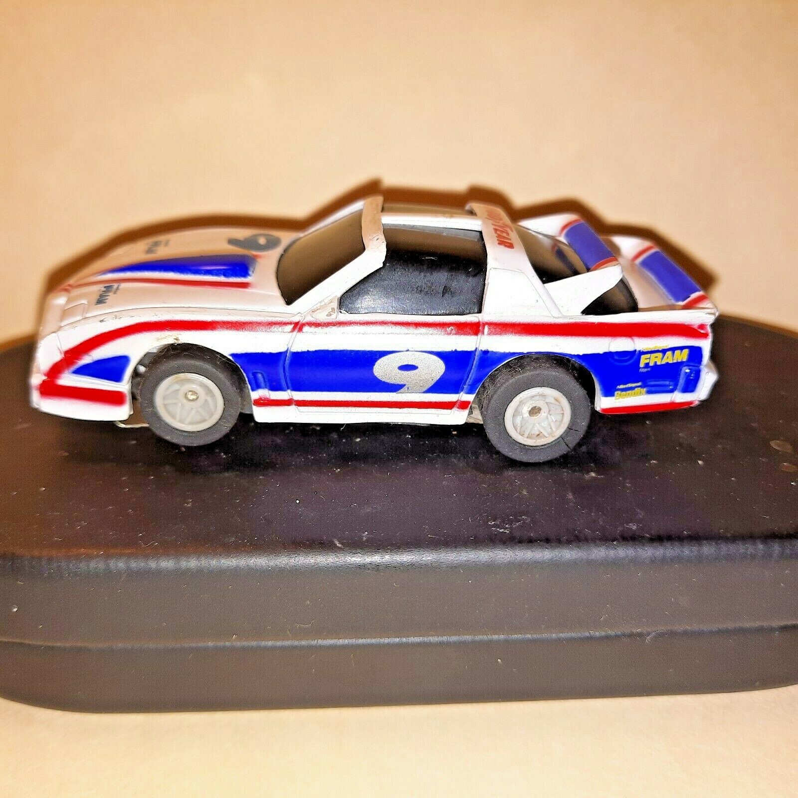 Marchon MR1 Ho Scale Slot Car Pontiac Firebird FRAM GOODYEAR 9 White