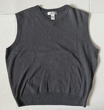 CYPRESS LINKS - Men's V-Neck Gray Sweater Golf Vest - Size Large