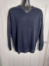 Image of Pierre Cardin V-neck jumper size medium navy blue NWT