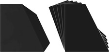 150 12" Record Bin Divider Cards - Sloped 12"x13-1/8" - Black HEAVY DUTY 60mil