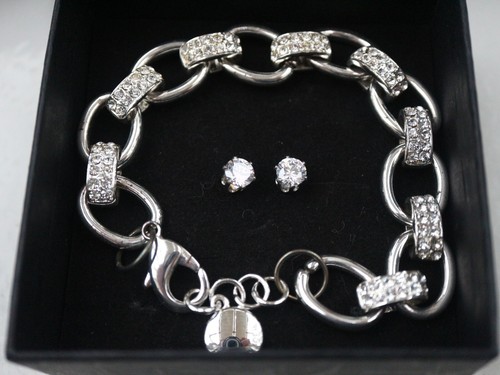 ** POSTEN 36x snö of sweden SET Armband mit Strass und Ohrstecker funkelnd NEU - Bild 2 von 3