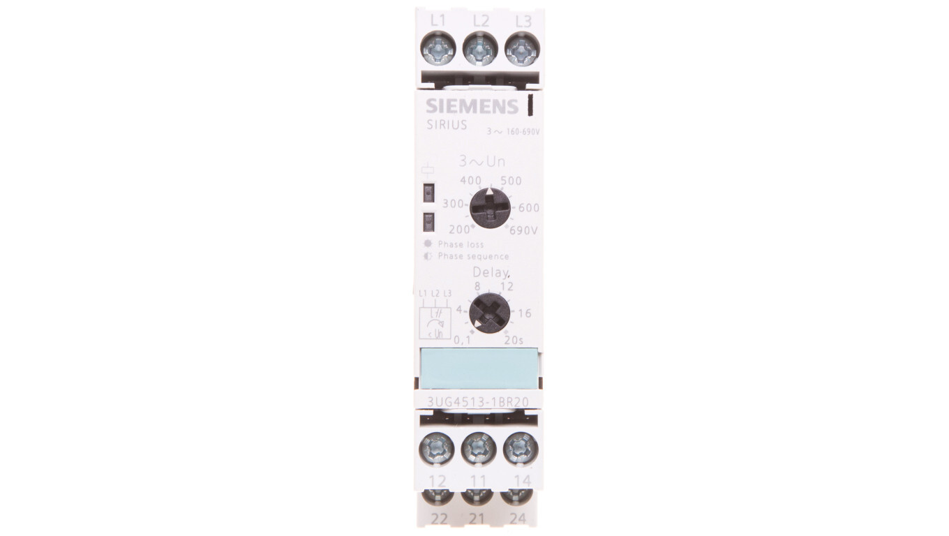 Sequence, phase failure and voltage drop relay 2P 3A 0.1-20sec 160-690V A /T2UK