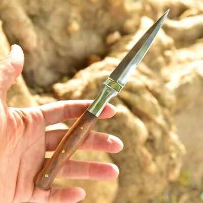 HANDMADE D2 steel Dagger Hunting skinning double edged boot knife EDC X8 2419