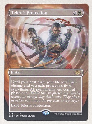 MTG Teferi's Protection 343 NM Non Foil Borderless Double Masters 2022 2X2