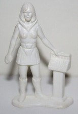 Galaxy Laser Team 2.25" Girl with Computer White PVC 1978 Tim Mee Toys ORIGINAL