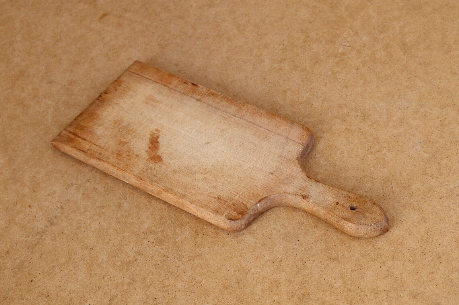 Antique Primitive Vinatge Wood Bread Cutting Board Scoop Shovel Plate Salver
