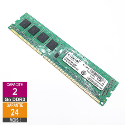 Samsung Barrette Mémoire 2Go RAM DDR3 M378B5773CH0-CH9 PC3-10600U