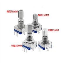 5PCS Half axis rotary encoder 15/20mm code sw...
